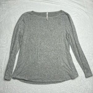 Soma sweater night shirt soft gray heathered rayon spandex blend women’s large L